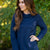 Raw Edge Cowl Neck Tee