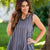 Vertical Striped Solid Back Tank