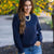 Raw Stitched V Accent Sweater