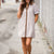 Coffee Stripe Brown Shirt Dress