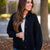 Textured Knit Black Shacket