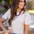 Dotted Charm Ivory Puff Sleeve Top
