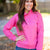 Button Up Pink Henley Pullover