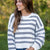 Classic Stripes Ivory & Navy Sweater