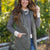 Quilted Layers Olive Hooded Long Vest