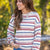 Holiday Stripes Multi Stripe Tee