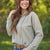 Dotted Waffle Sage Hoodie