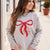 Merry Christmas Bow Graphic Crewneck