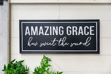 Amazing Grace Tin Sign