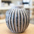 Tan Ribbed Vase - 7"
