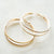 Double Brushed Hoop Earrings
