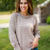 Ribbed Trim Texture Sweater