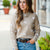 Sweet Bow Details Beige Sweater