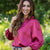 Effortless Satin V Blouse