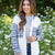 Plaid Accented Waffled Shacket