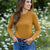 Detailed Seam Long Sleeve Tee