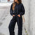 Casual State of Mind Washed Black Crewneck & Barrel Pants Set