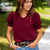 Classic Beauty Burgundy Puff Sleeve Blouse
