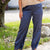 Lace & Luxe Navy Satin Pants
