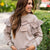 Tied With Charm Mocha Bow Sweatshirt