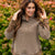Contrast Detail Chocolate Striped Snap Pullover