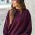 Easy on the Go Burgundy Scuba Crewneck