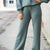 All Day Style Sage Scuba Wide Leg Pants