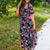 Midnight Roses Midi Dress