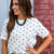 Polka Dot Darling Ivory Sweater Tee
