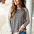 Soft Stripe Raglan Knit Sweater