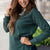Textured Side Slit Sweatshirt