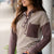 Buttoned Up Striped Hoodie