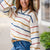Tri Color Striped Sweater