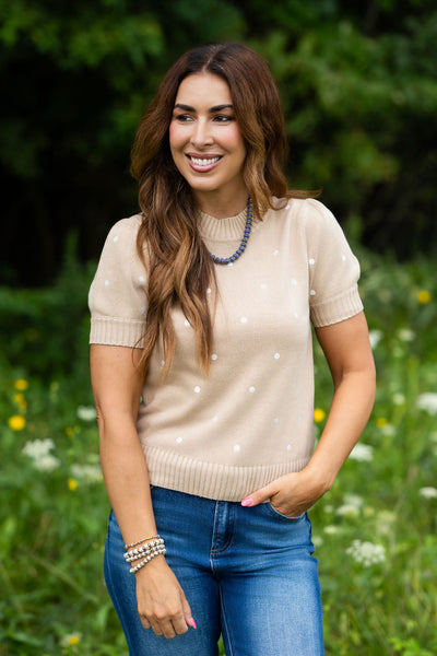 Dainty Dots Sweater Tee