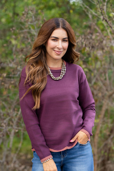 Sweetly Scalloped Sweater