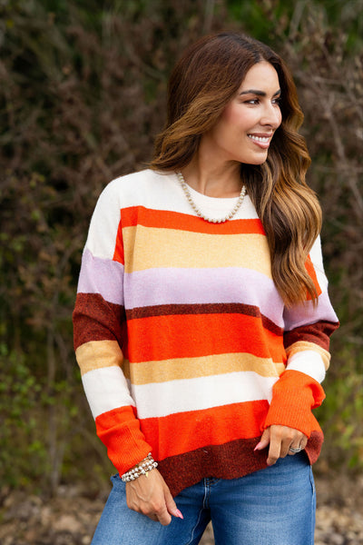 Joy in Every Stripe Sweater