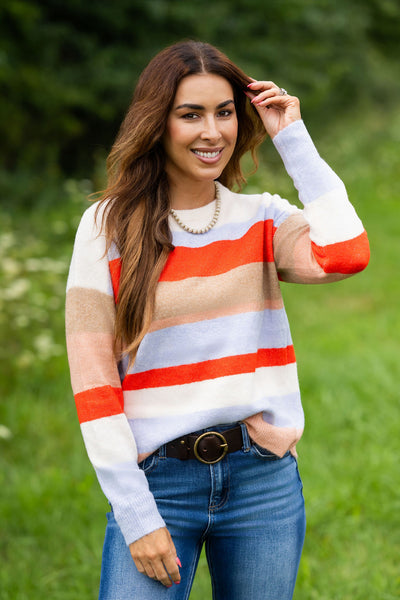 Brighter Days Striped Sweater