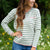 Fine Detail Striped Pocket Sweater