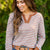 Easygoing Stripes Split Neck Top