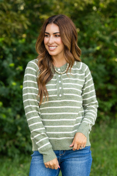 Cozy Little Details Henley Sweater