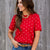 Polka Dot Darling Red Sweater Tee