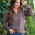 Comfort First Mocha Quilted Quarter Zip