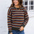 Fall Color Story Olive Striped Sweater