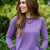 Casual Essential Purple Long Sleeve Tee