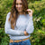 Casual Essential Gray Long Sleeve Tee