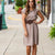 On Repeat Mocha Flutter Dress