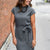 Effortlessly Elegant Charcoal Sweater Dress