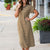 Afternoon Adventure Brown Midi Dress