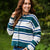 Color Me Soft Green Striped Cardigan