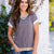 Perfect Contrast Mocha & Beige Ribbed Tee